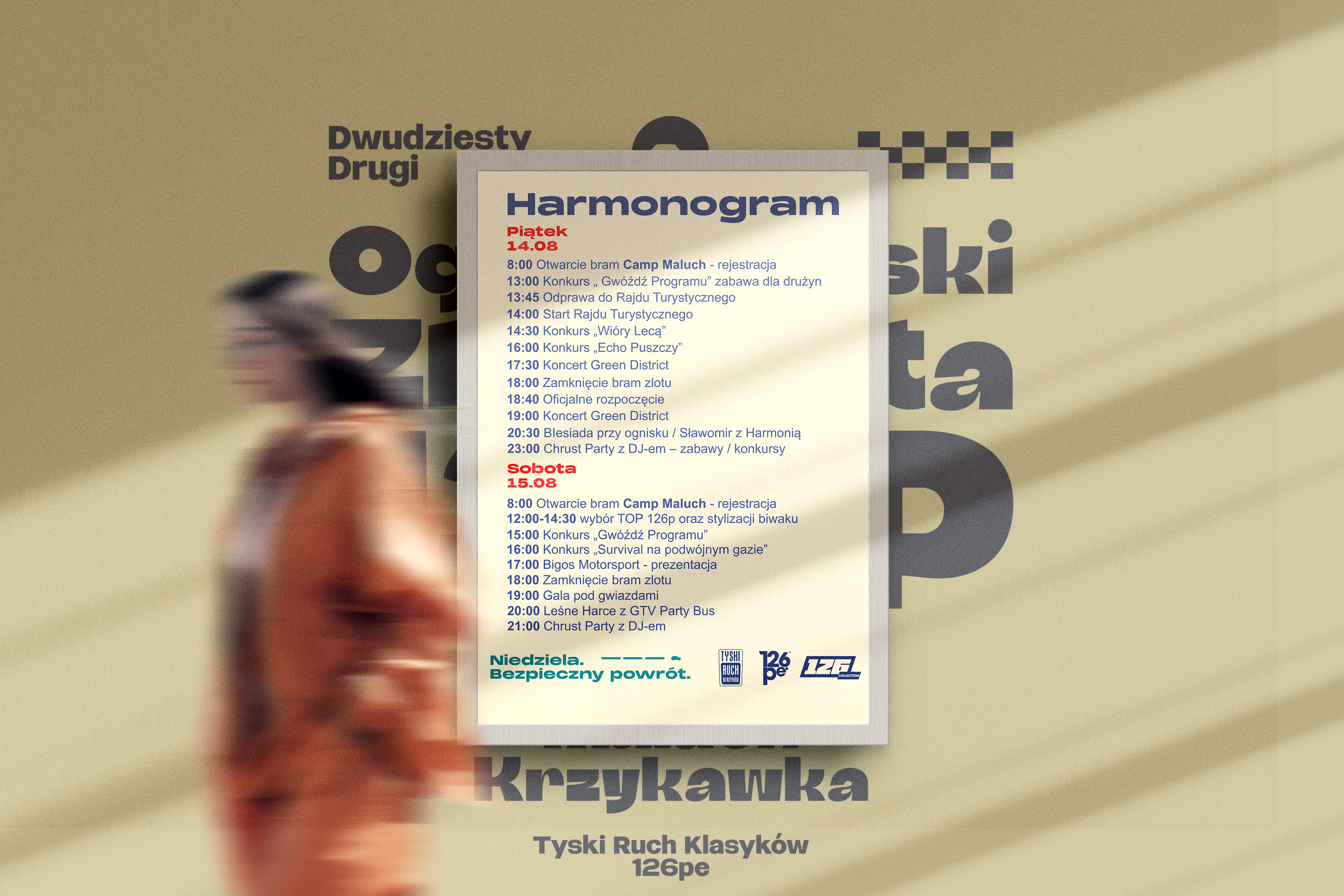Harmonogram 22. Ogólnopolskiego Zlotu Fiata 126p